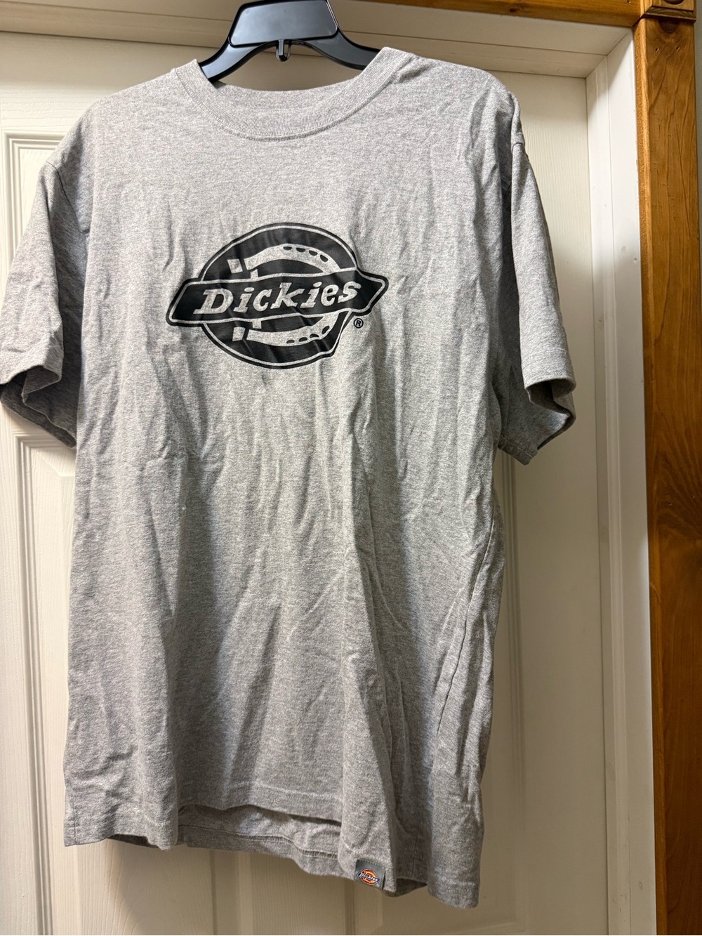 Dickies Gray Logo Short Sleeve Tee in Light Heather